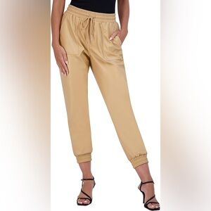 BCBGeneration Faux Leather Jogger Pants